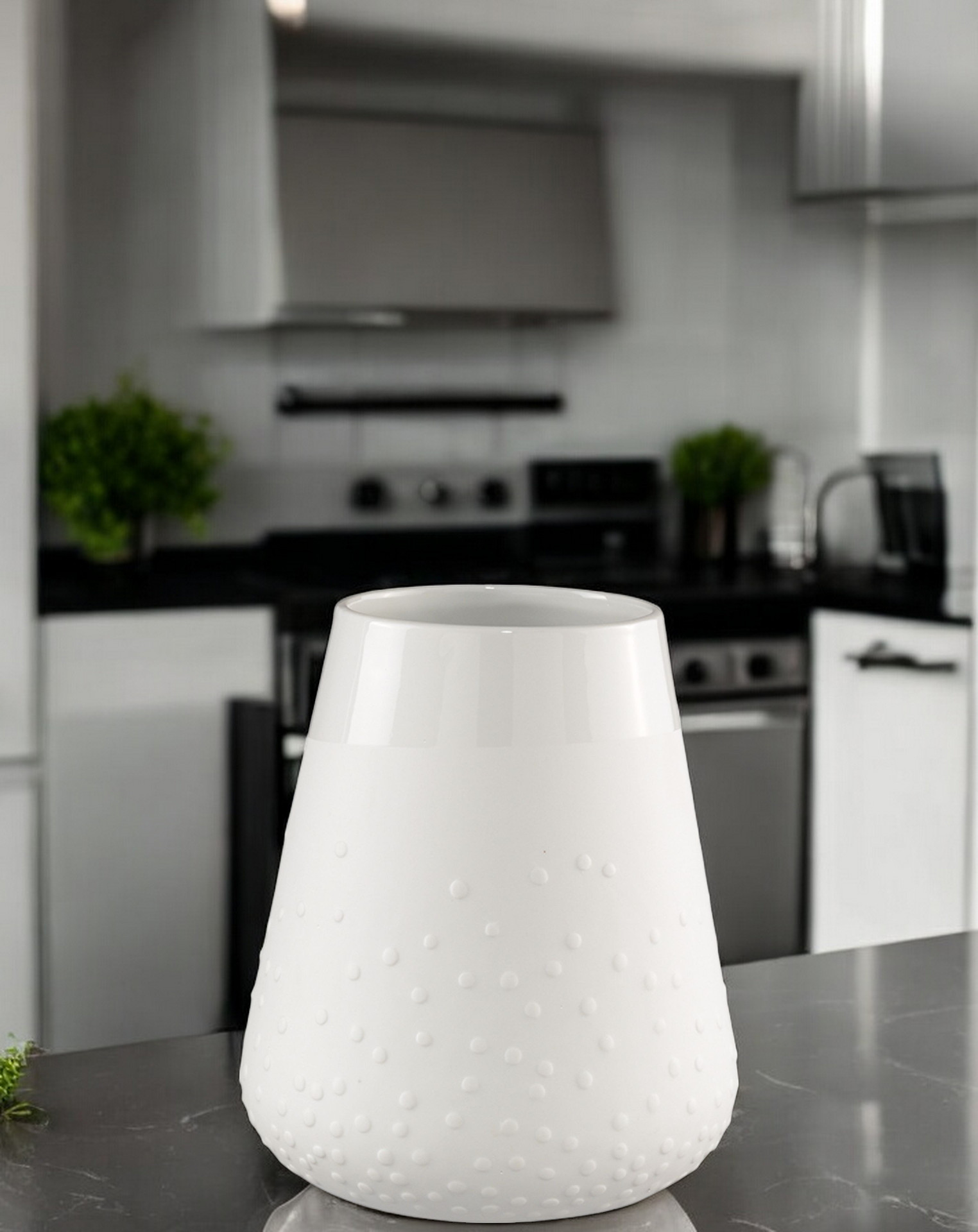 Maison Poésie Vase en porcelaine Points Roues OFFRE SPECIALE