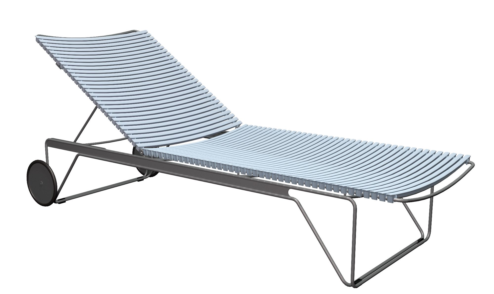 Click Chaise Longue ajustable Bain de soleil extérieur HOUE