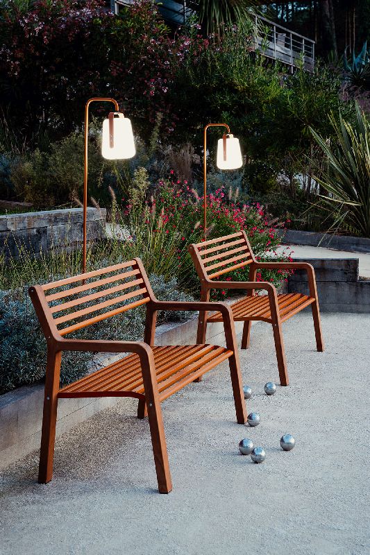 Balad 2 lampe de table H 38 cm Fermob gris argile