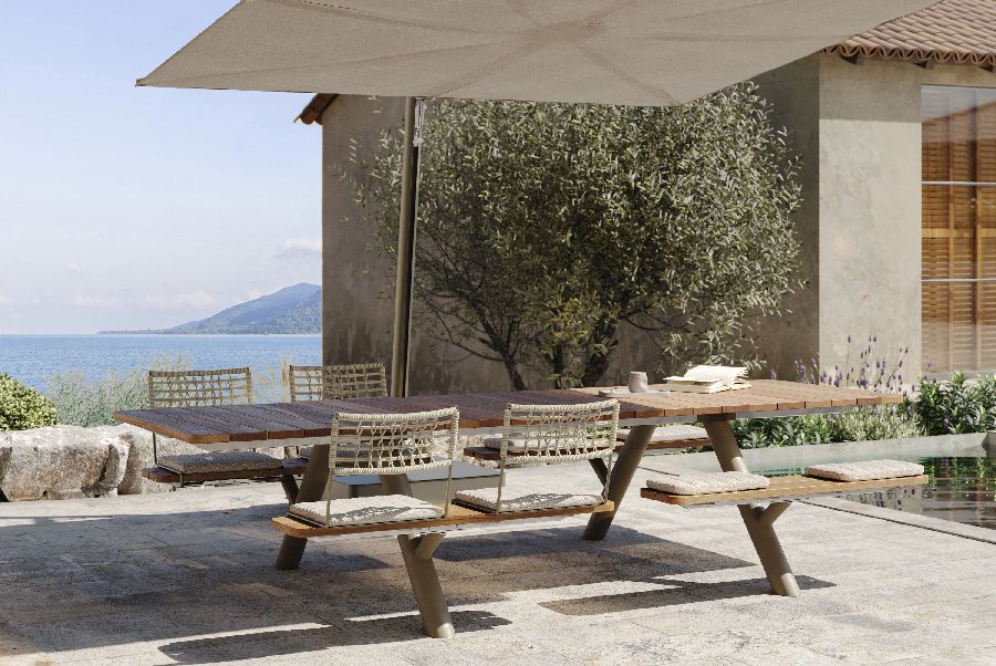 Table et banc Panigiri Picnic Combi Outdoor Extremis