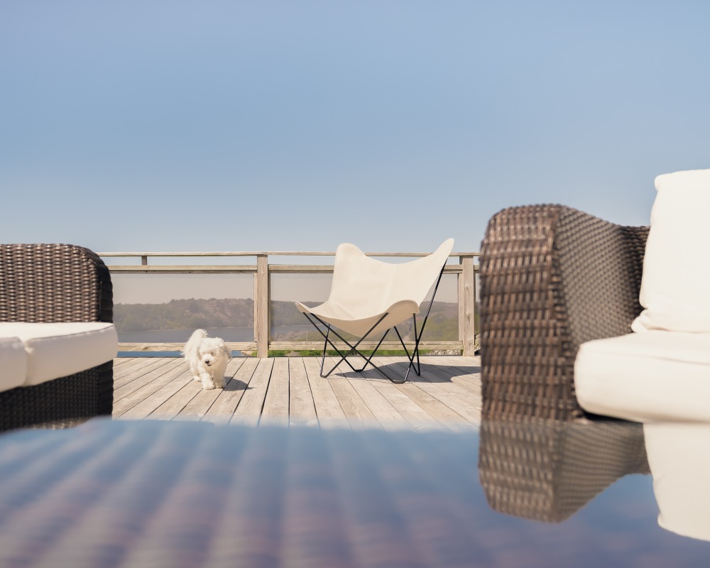 Mariposa Outdoor Butterfly Chair Chaise Cuero
