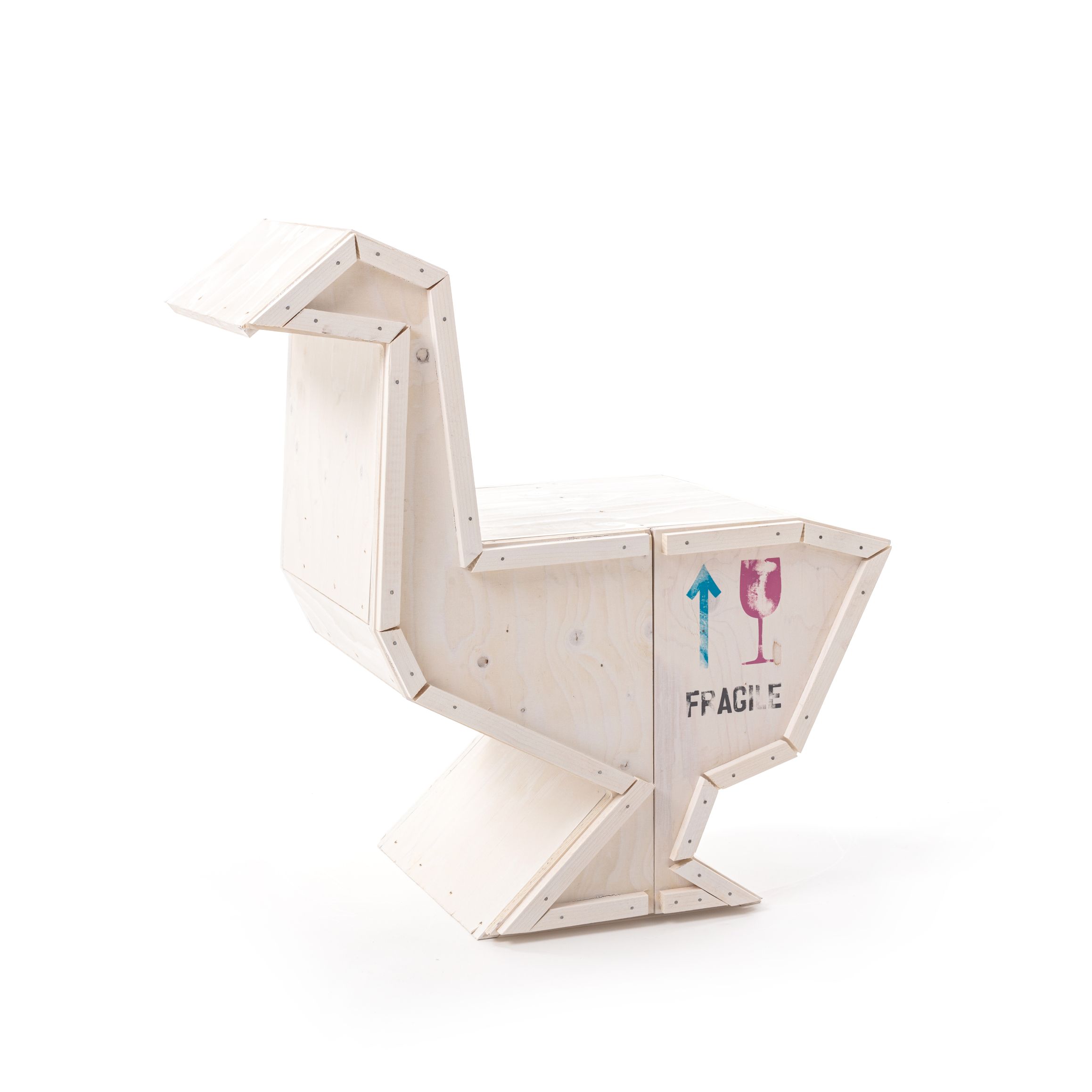 Sending Animals 2.0 Goose armoire blanc Seletti