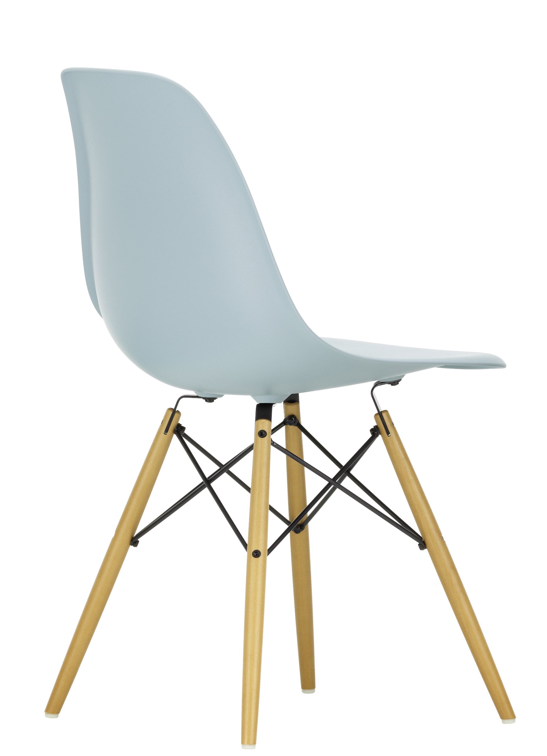 Chaise d'appoint Eames en plastique DSW Chair JAUNE ÉRABLE / GRIS GLACÉ Vitra OFFRE SPECIALE