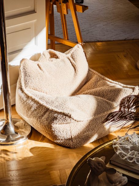 Fauteuil-sac en tissu Teddy Wigiwama