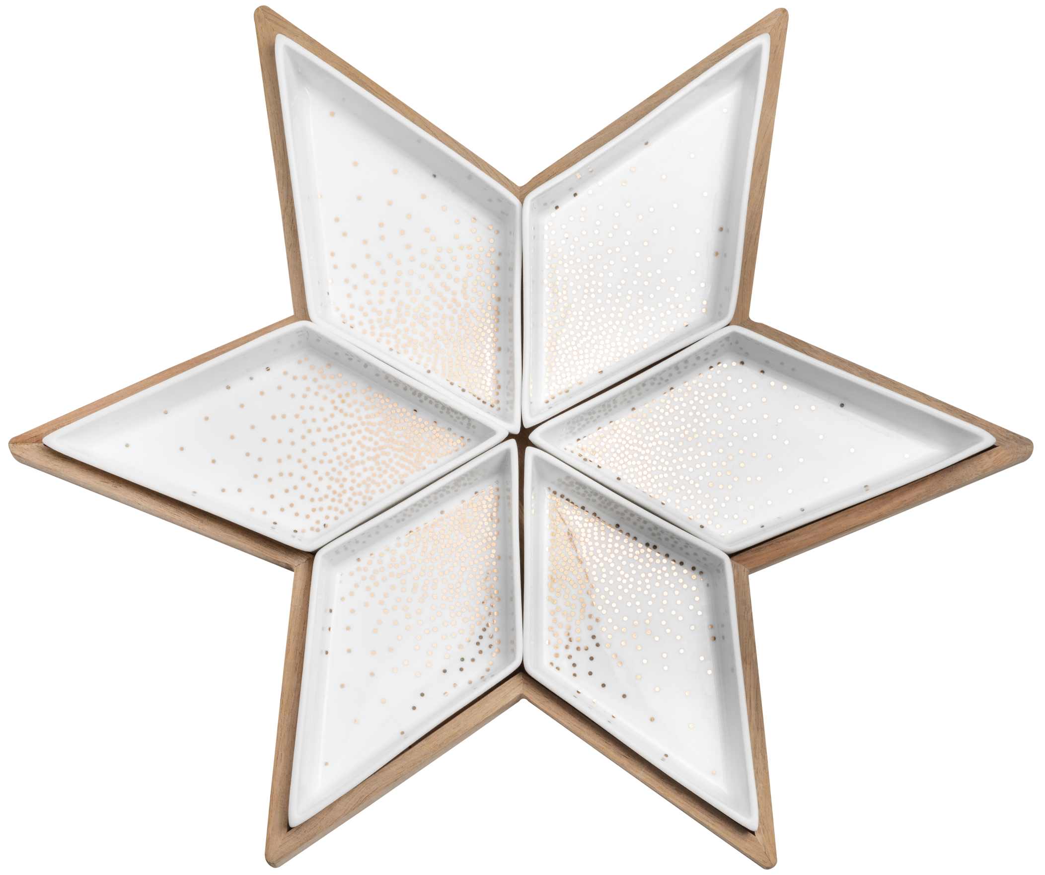 Assiette en étoile avec bols de service Räder