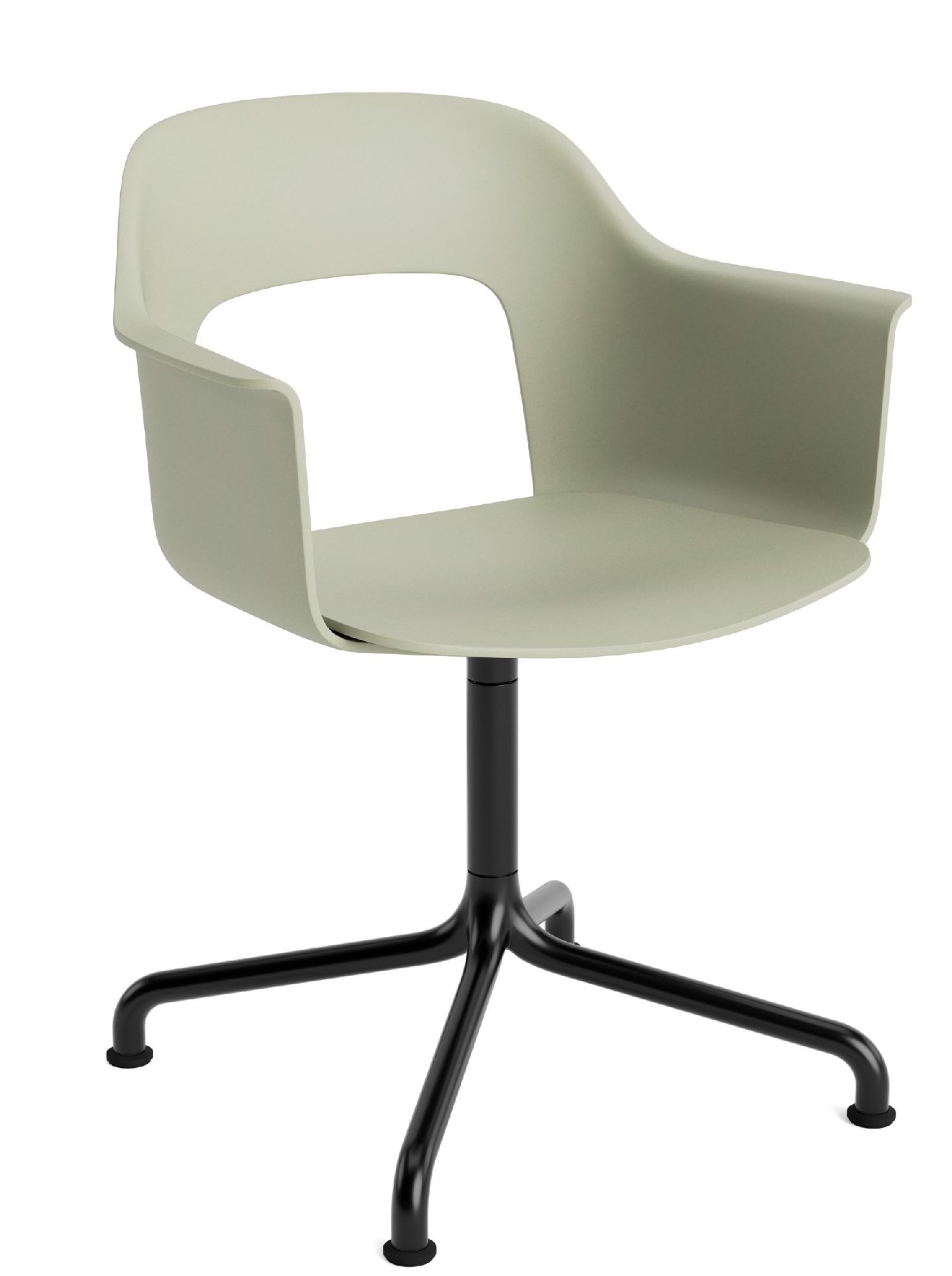 Layout Armchair 251 Fauteuil 4 pieds en étoile Pied pivotant avec base incurvée Hay  