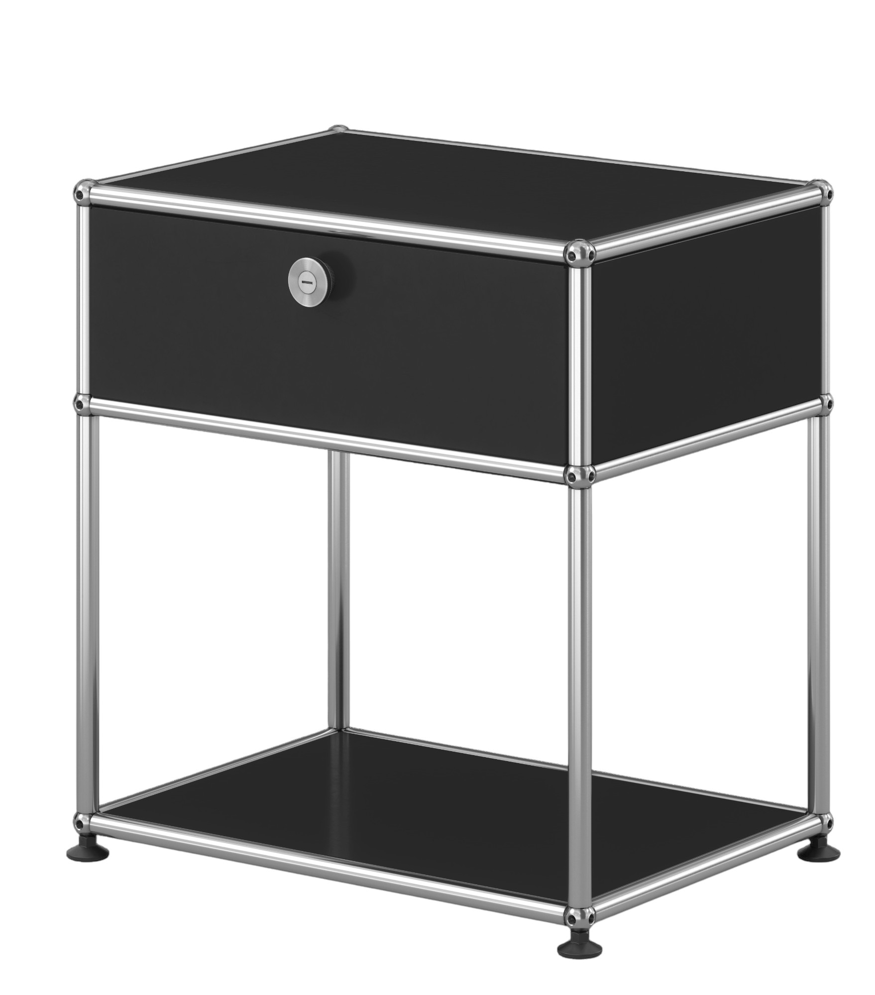 USM Haller Table de nuit avec compartiment ouvert - QUICK SHIP