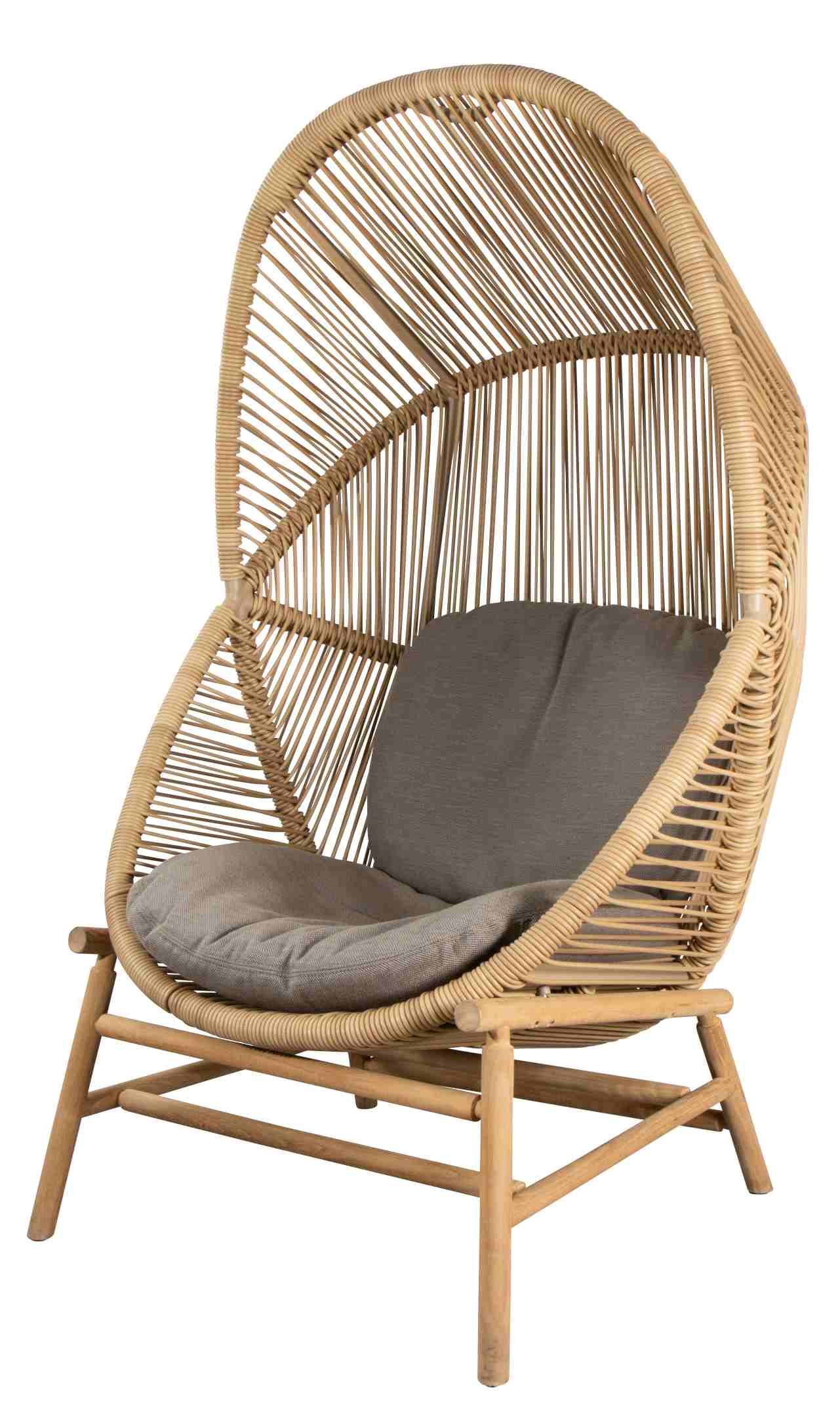 Coussin d'assise et de dossier pour fauteuil Hive Outdoor Cane-Line Taupe