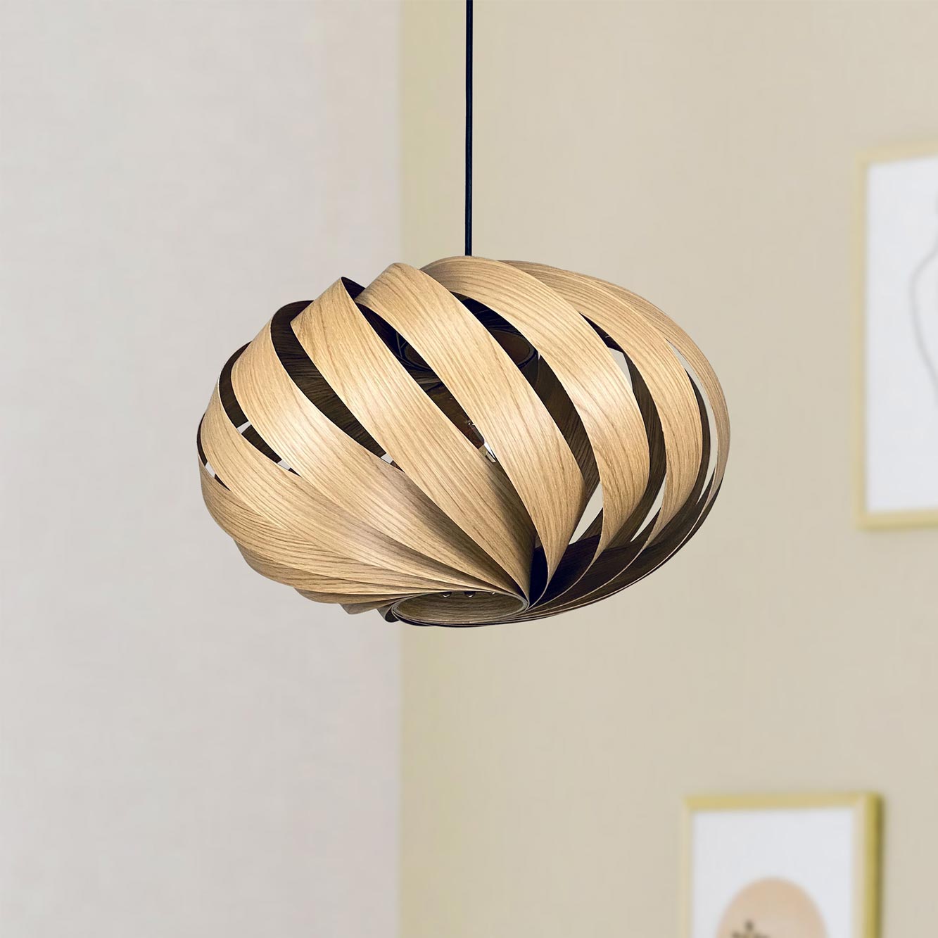 Serentia Lampe à suspendre Chêne Ø45 cm Gofurnit