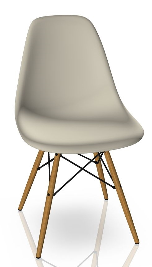 Eames Plastic Side Chair DSW Chaise Vitra Frêne couleur miel - Caillou