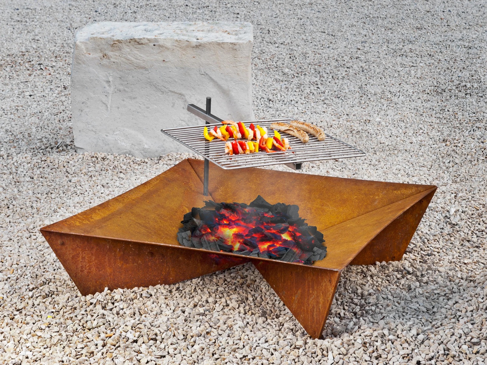 Grille pour Aura / Moon / Fluxus / Fiore Bac à feu Keilbach