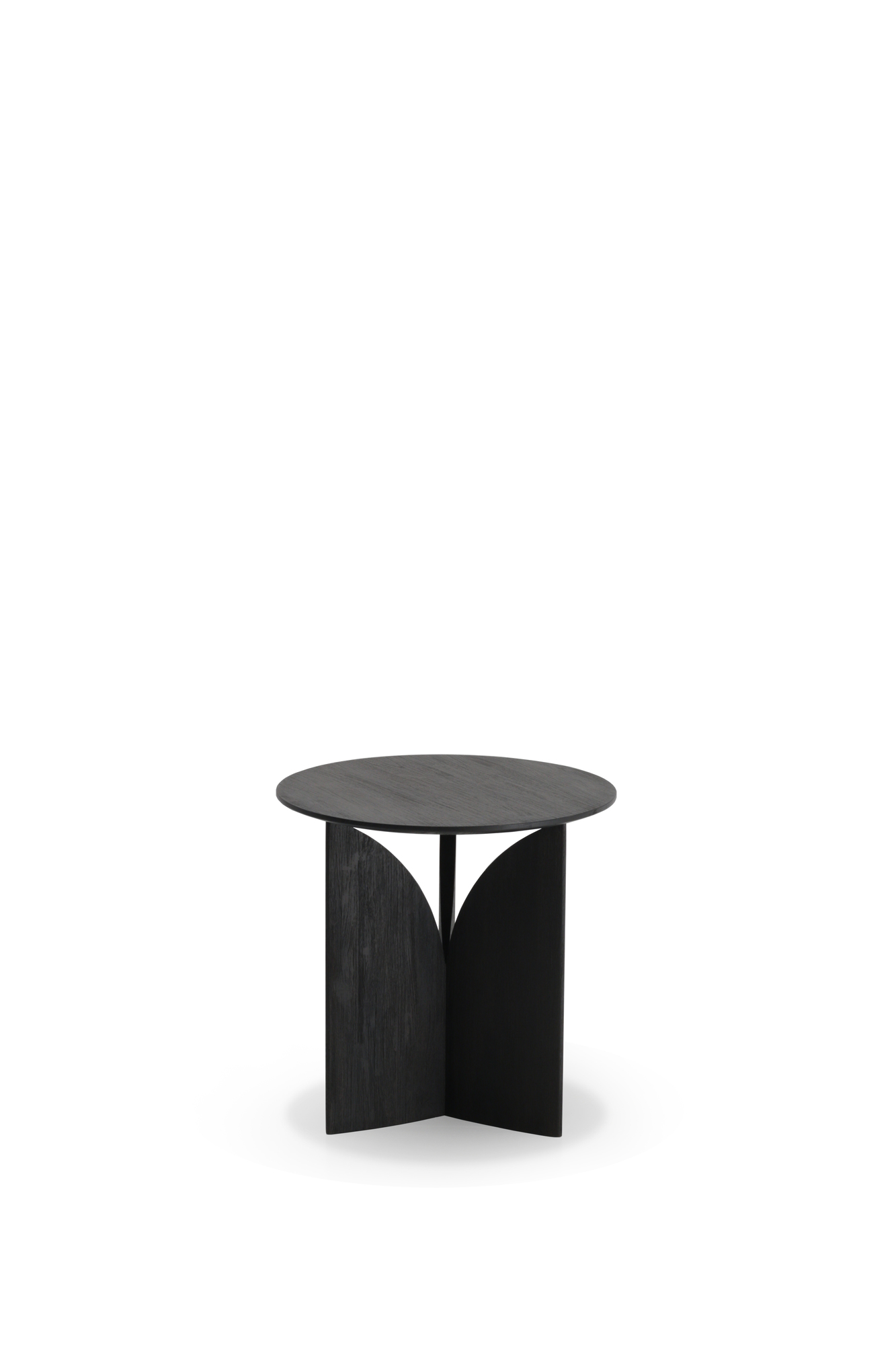 Teak Fin Table d'appoint Peint en Noir Ethnicraft