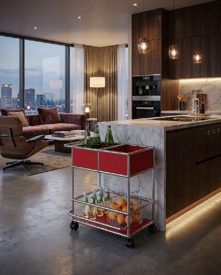 Chariot de bar USM Haller