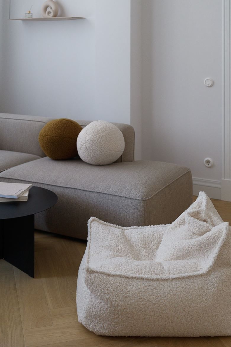 Fauteuil-sac en tissu Teddy Wigiwama