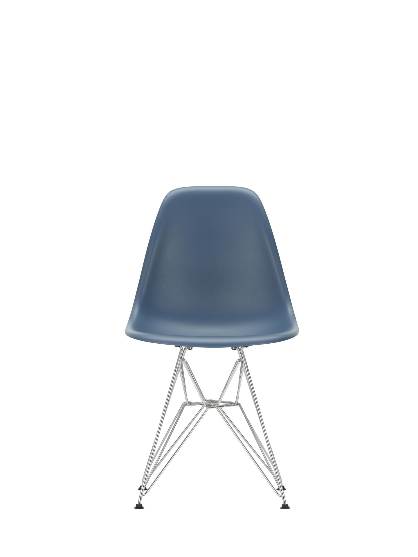 Eames Plastic Side Chair DSR Chaise Vitra Noir-Granite gris