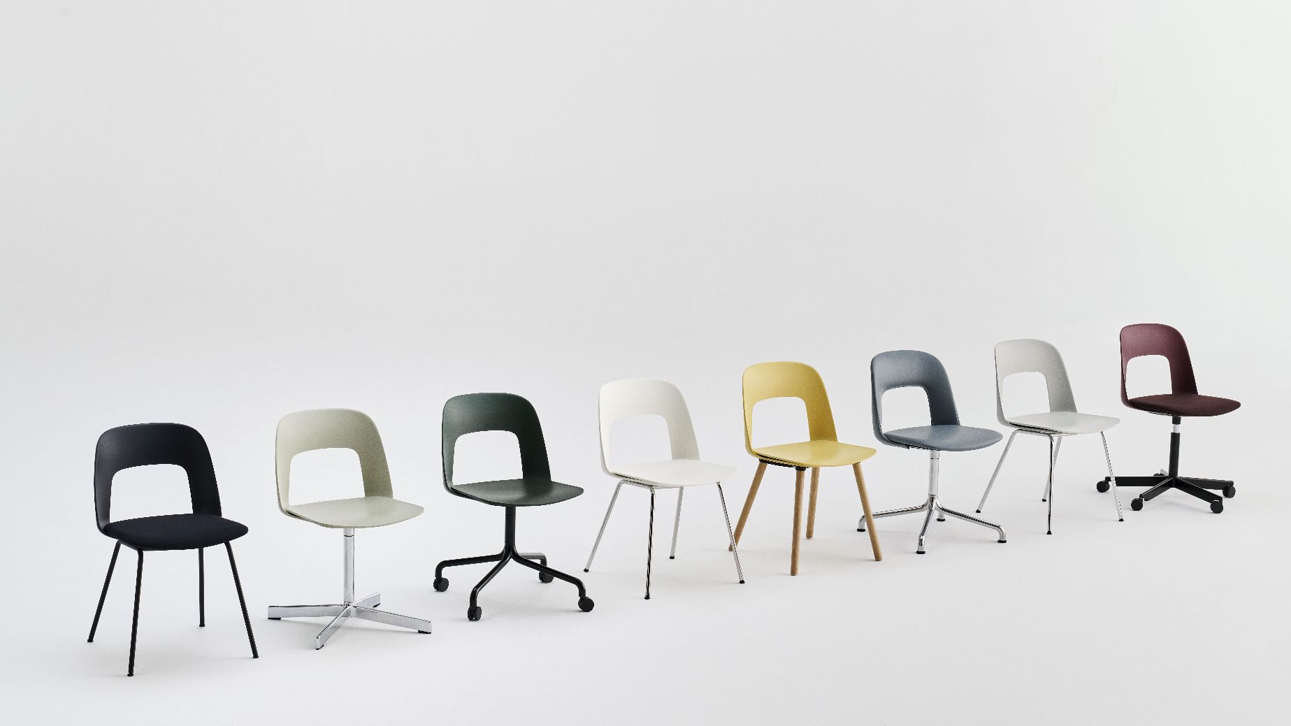 Layout Side Chair 141 5-étoile pivotante chaise Hay   