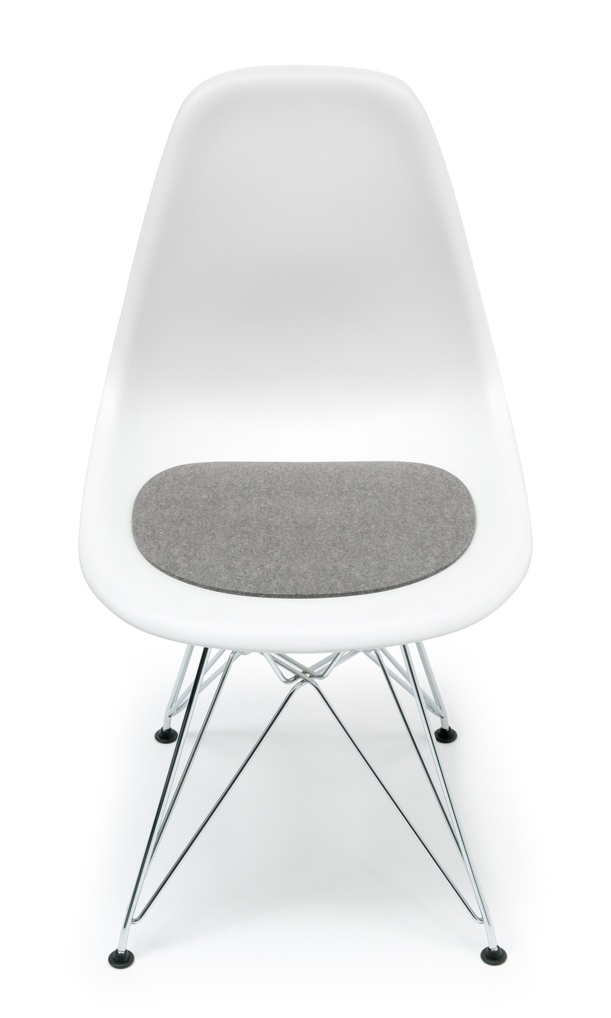 Coussin de siège-Feutre Eames Plastic Side Chairs DSR / DSW light melange Hey Sign