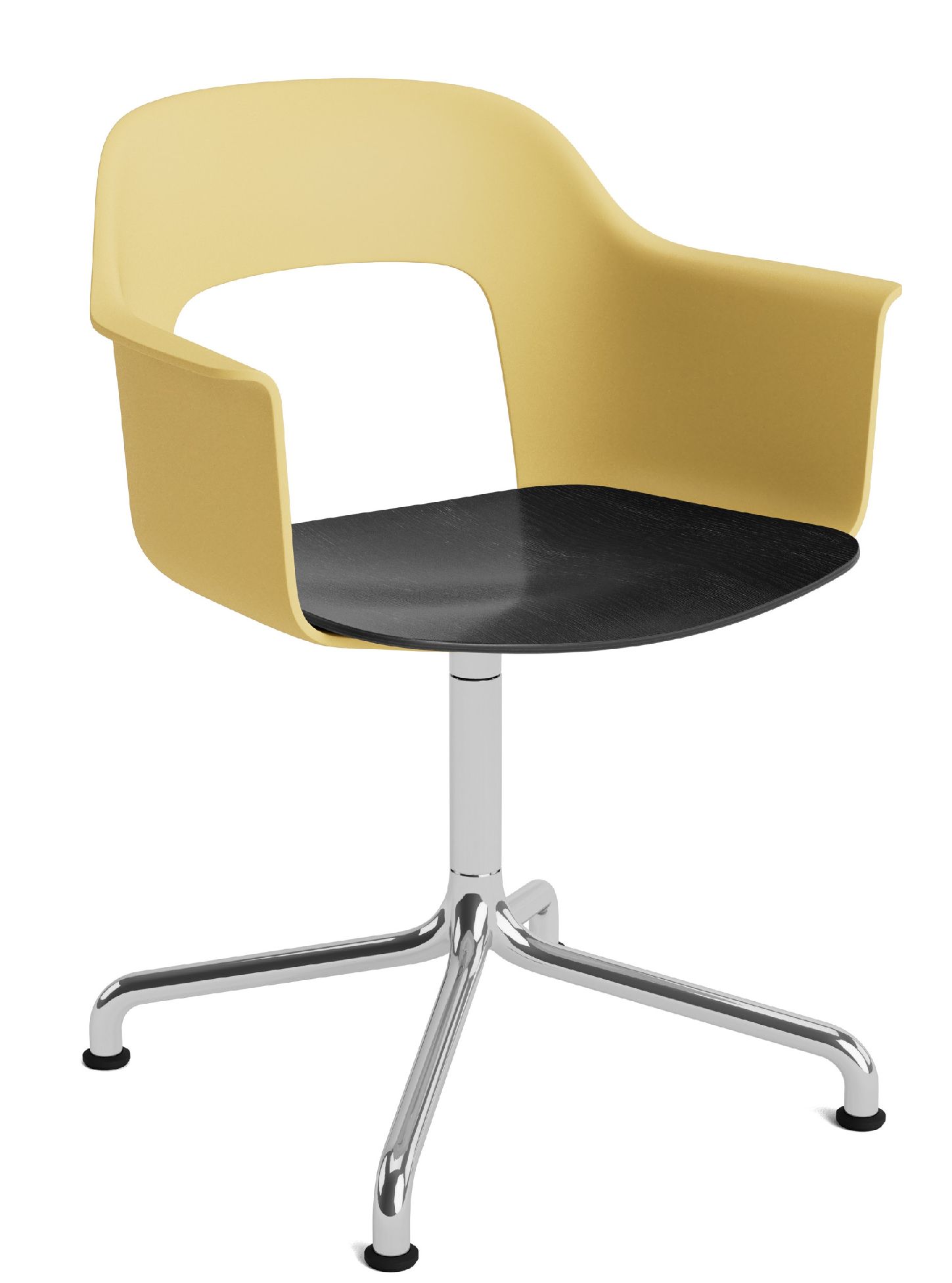 Layout Armchair 252 Fauteuil 4 pieds en étoile Pied pivotant avec base incurvée Hay  