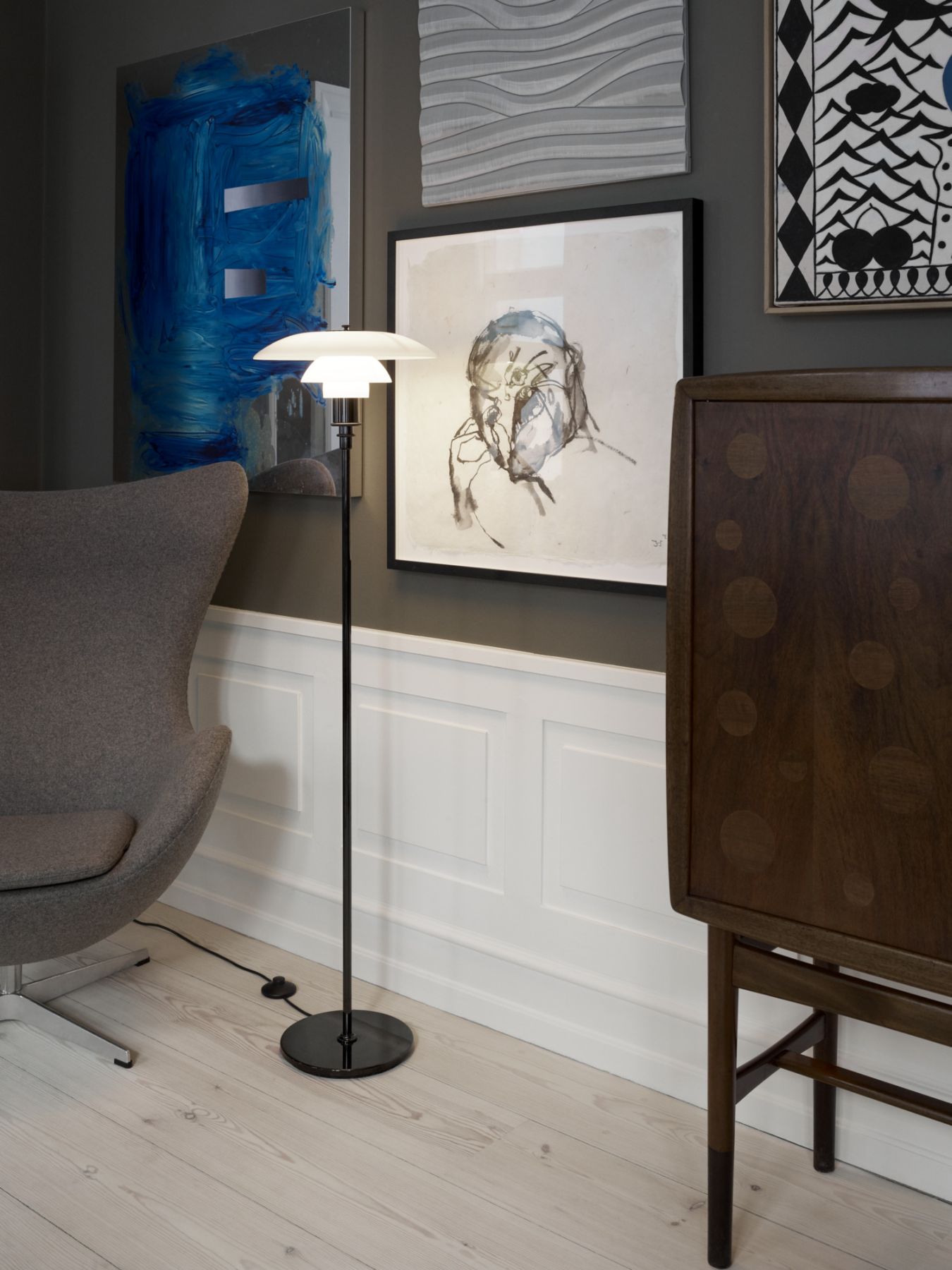 PH 3 1/2 - 2 1/2 Lampadaire Louis Poulsen