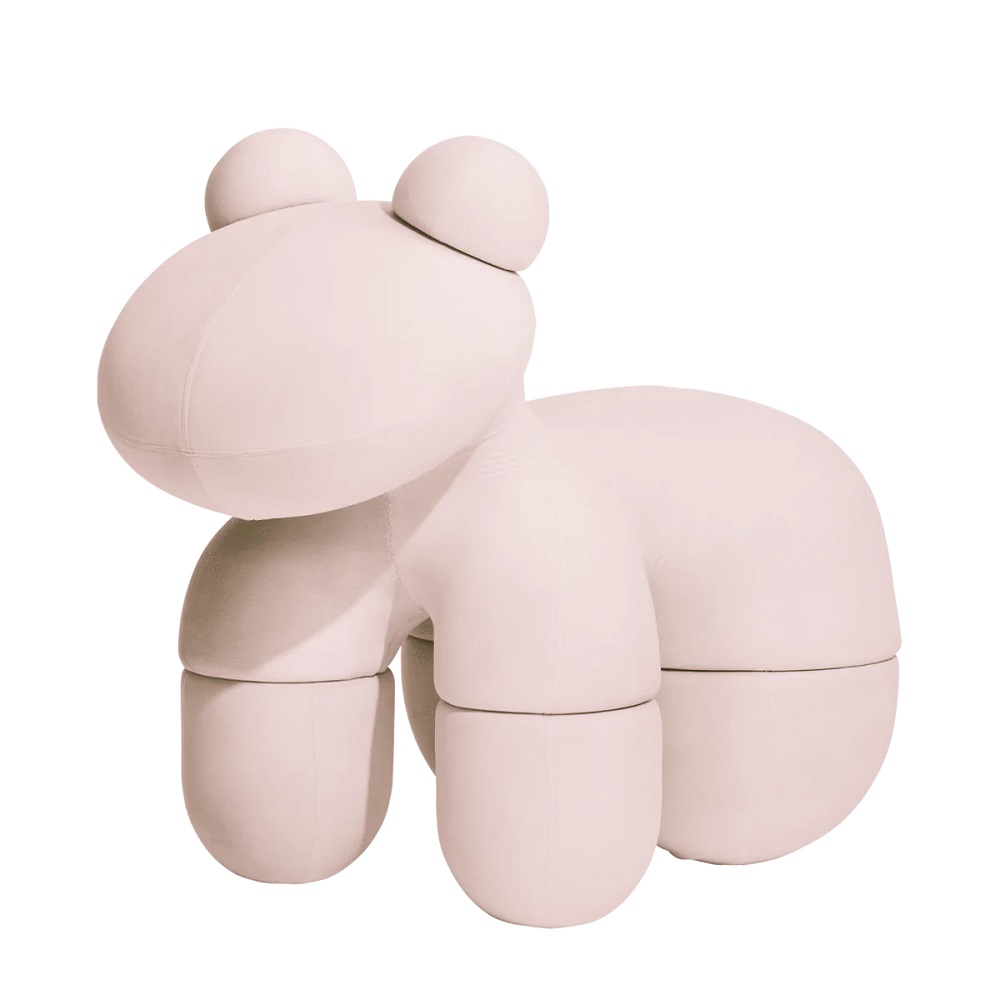 Pony Stuhl in sanftem Rosa, ein Designklassiker von Eero Aarnio Originals. Kindermöbel, Sitzmöbel.