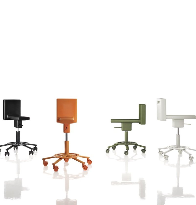 360° Stool L 58 cm Noir Magis