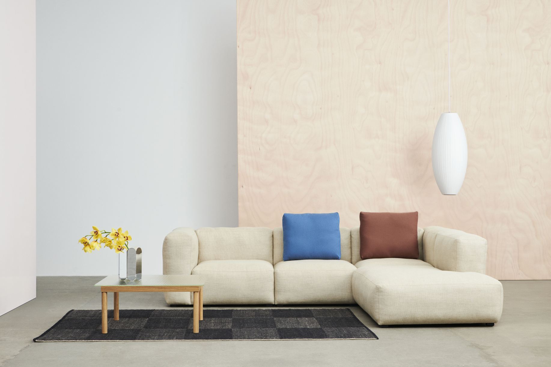 Mags Soft Sofa Corner Combination 2 accoudoir à gauche Hay 