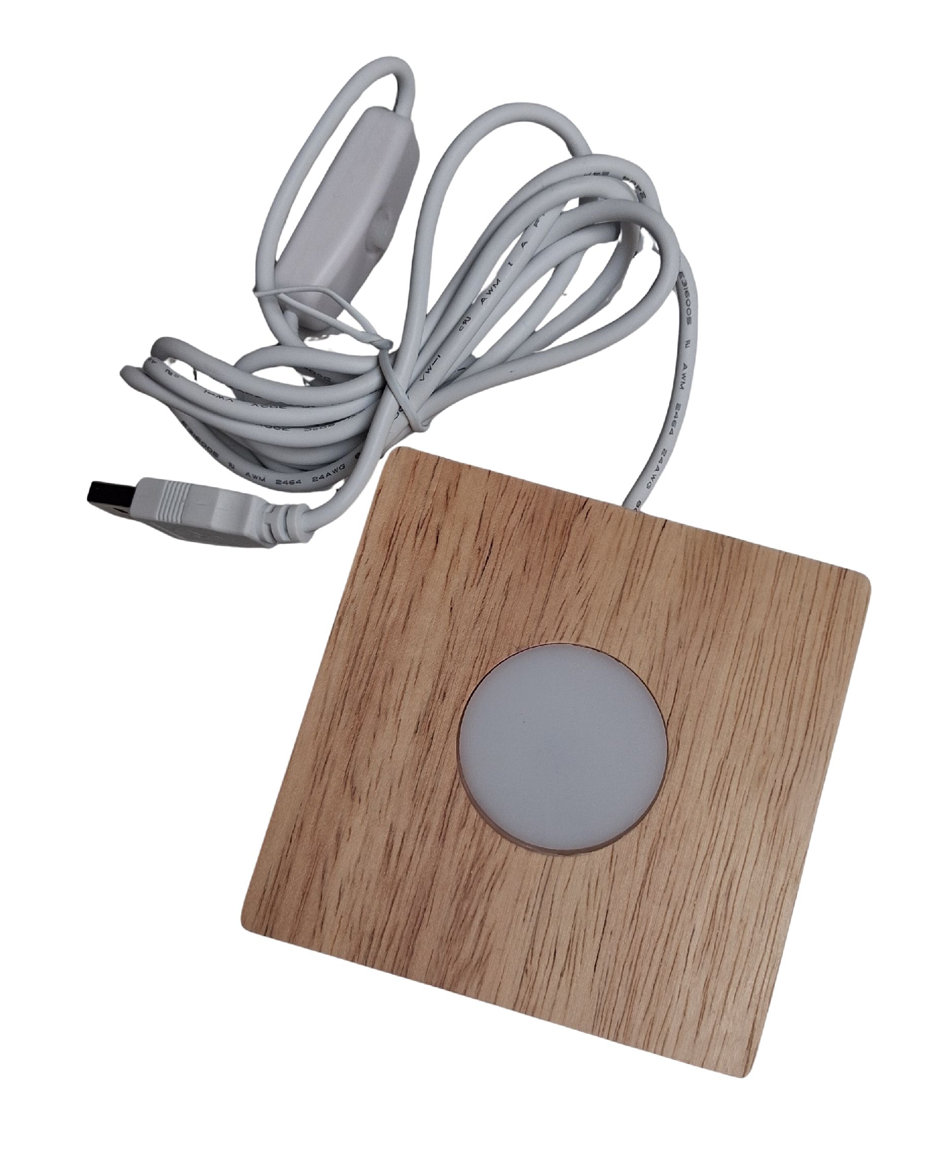 Socle en bois LED (1 pièce) pour lampes de poésie lampes à sac lumineuses Räder