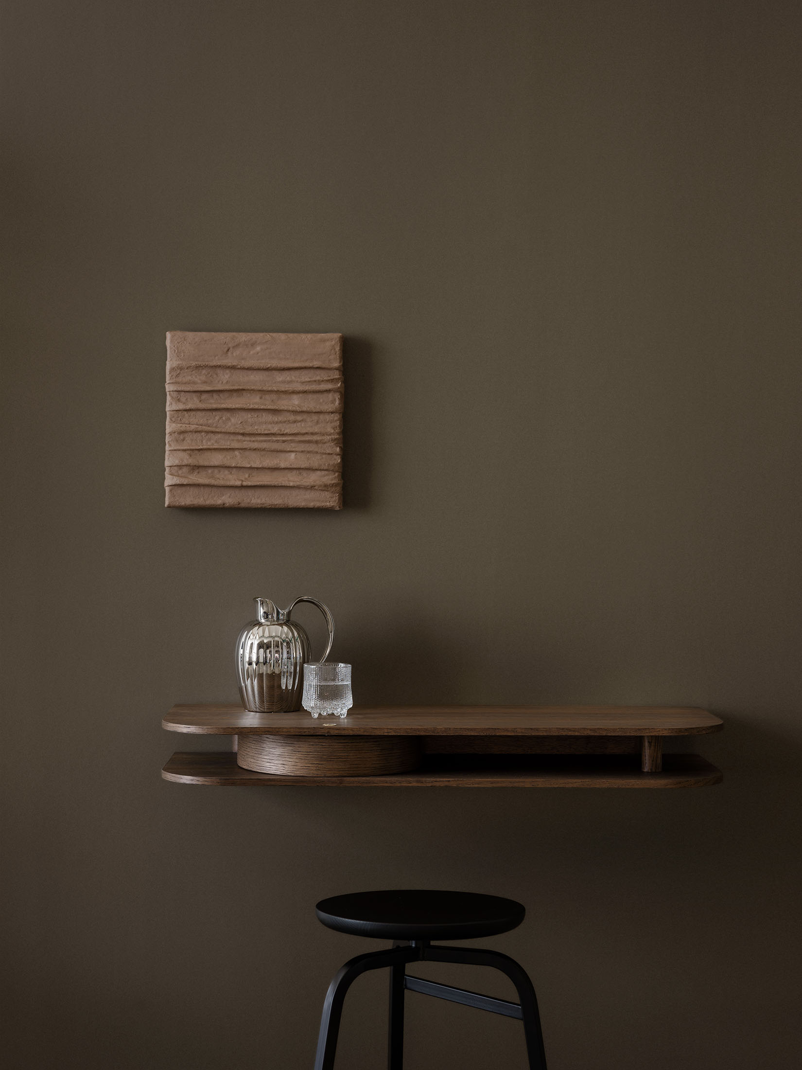 Valet console murale Chêne fumé Northern