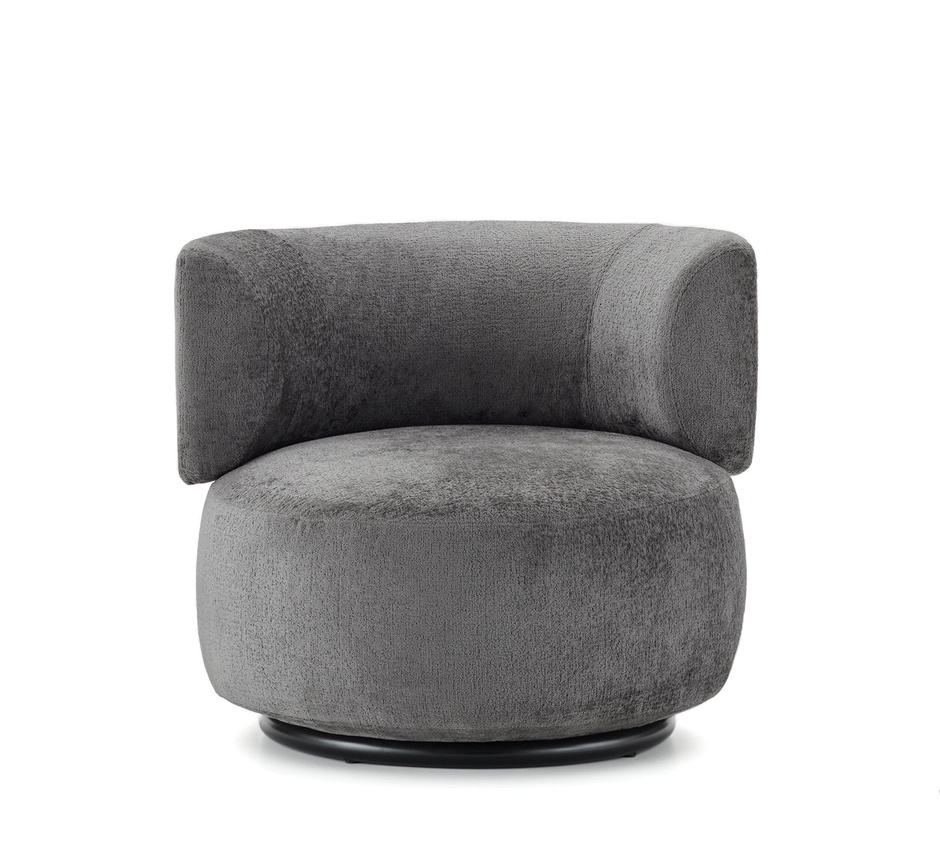 K-Wait Fauteuil Chenille gris Kartell