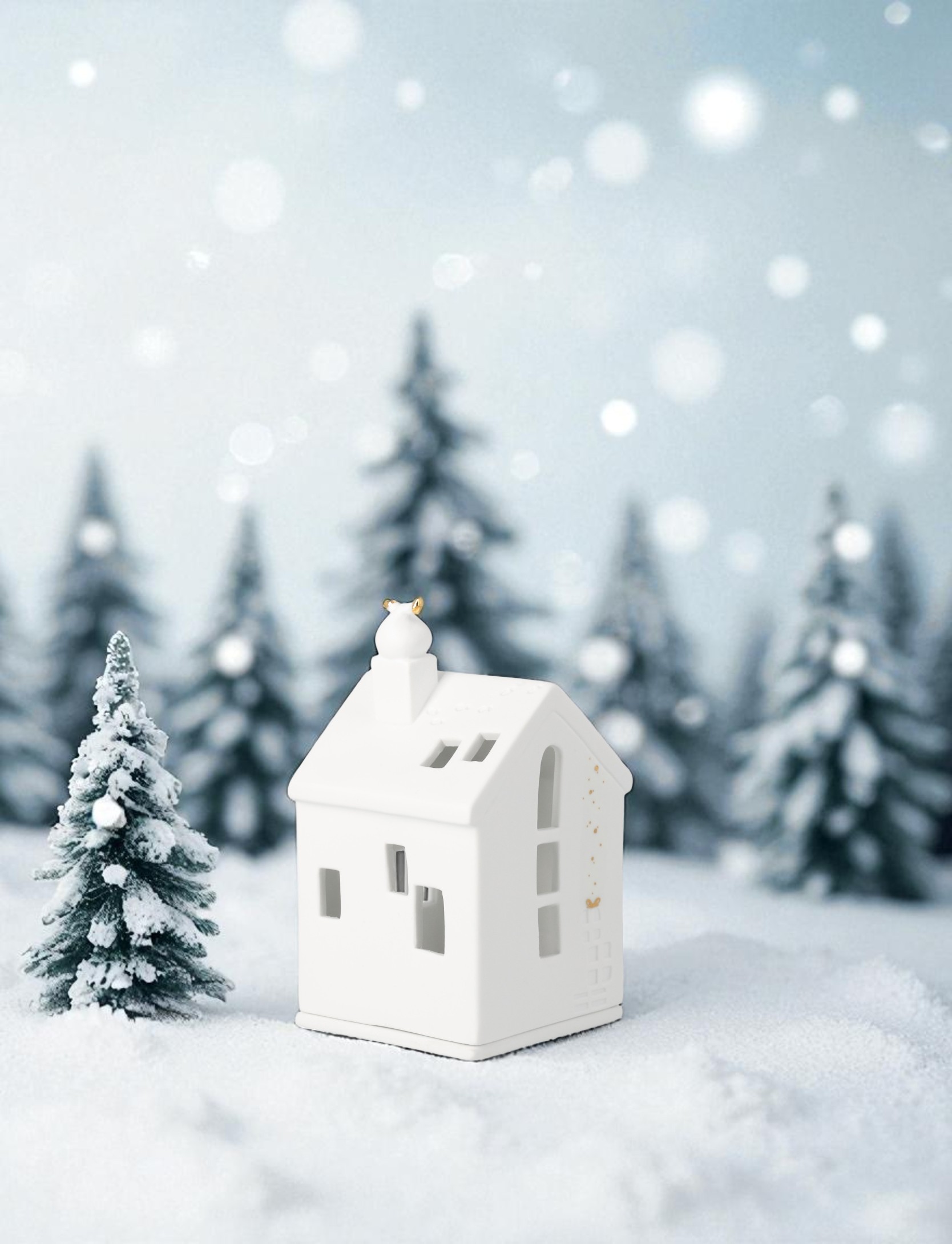 Maison lumineuse Les pieds du Père Noël Roues