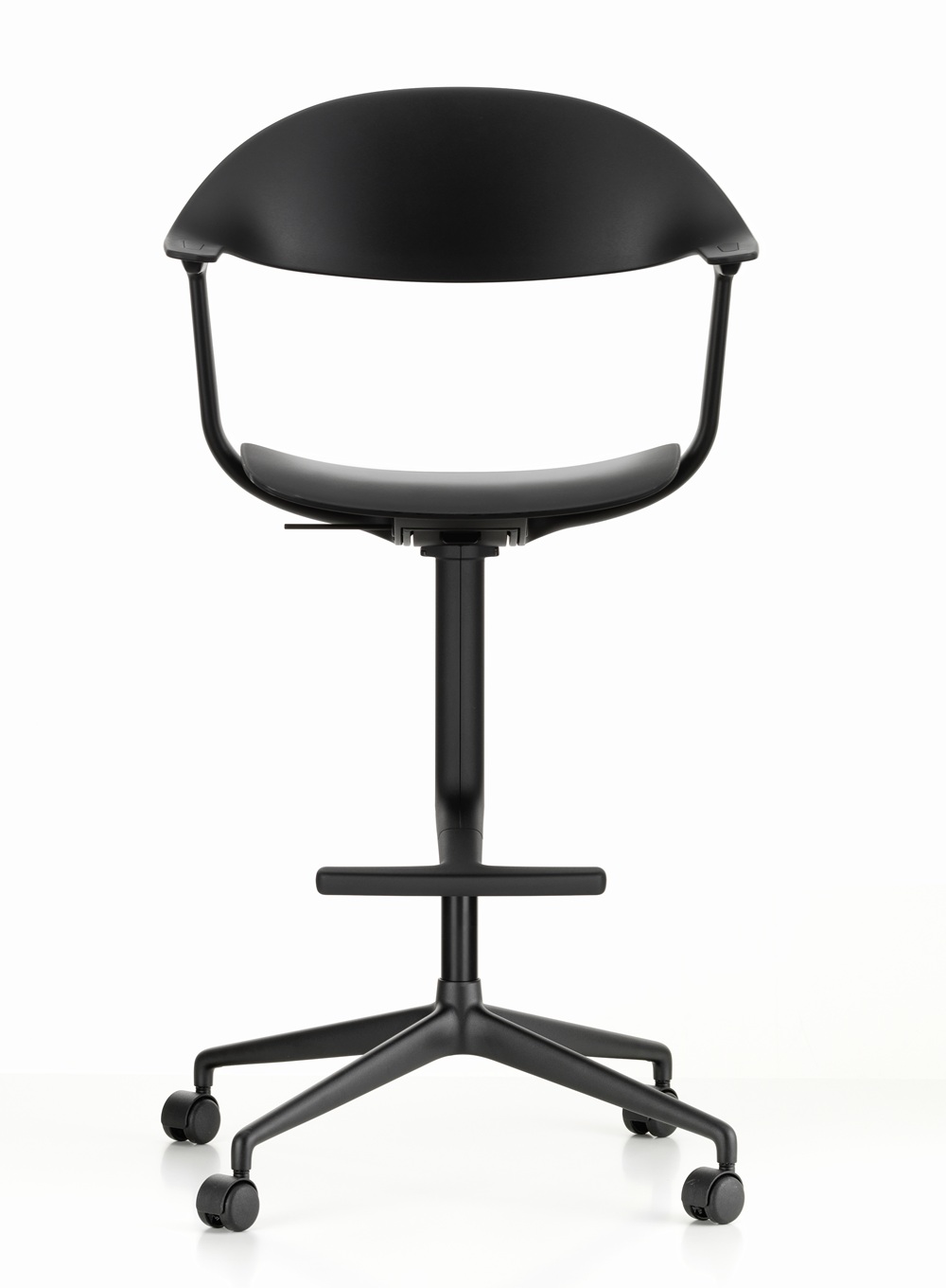 Fauteuil pivotant Mynt High assise et dossier en plastique Vitra