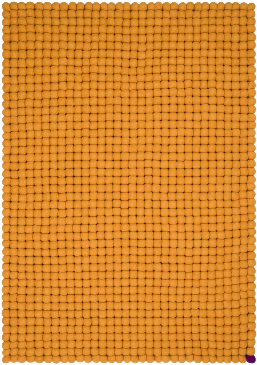 Big One Rectangulaire Tapis en feutre 200 x 300 cm myfelt Jaune ocre