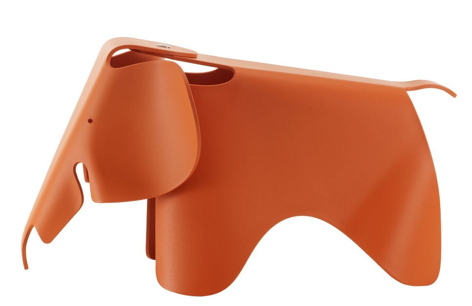 Eames Elephant tabouret RE Vitra Red Orange