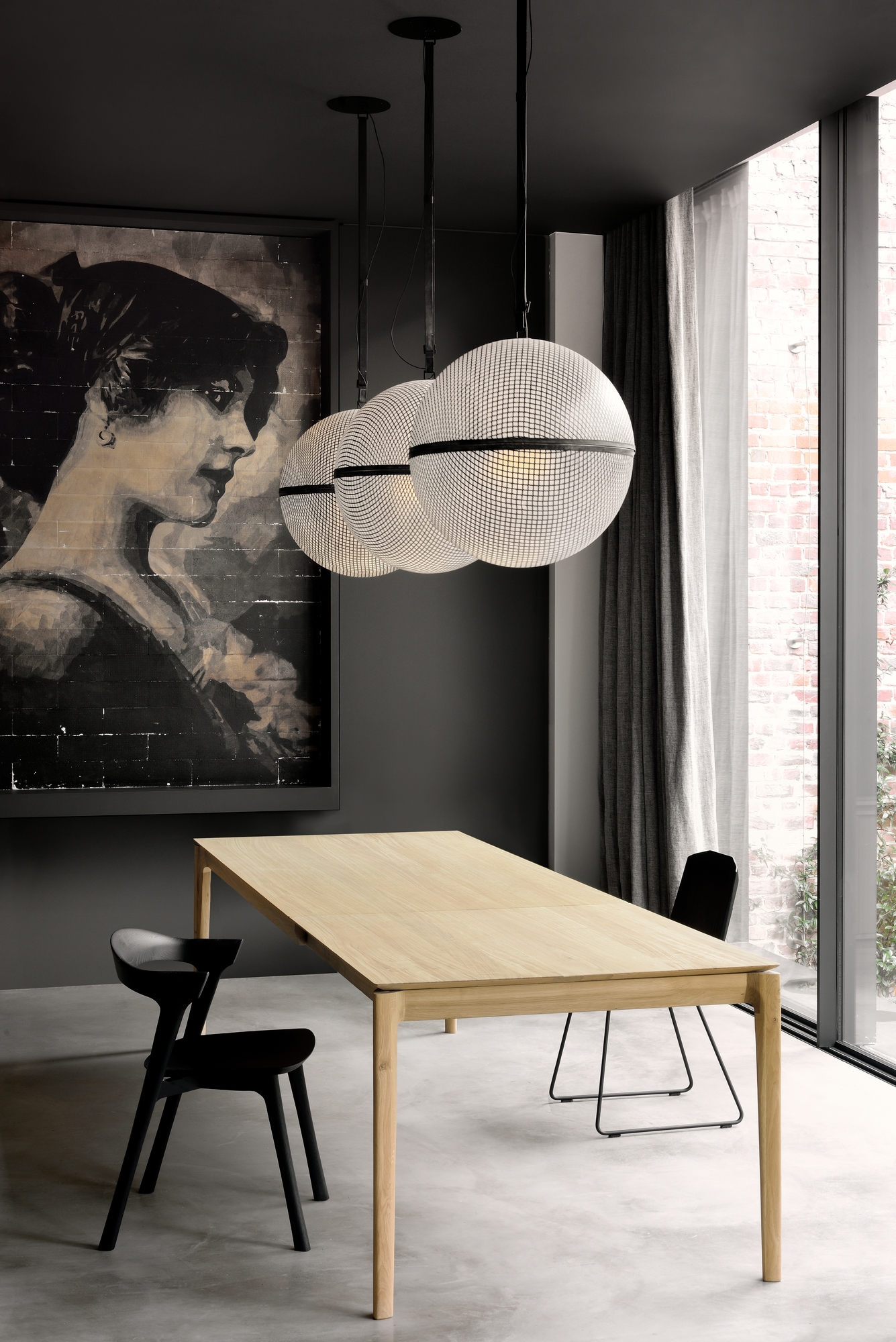 table à manger en chêne Ethnicraft Bok Extendable
