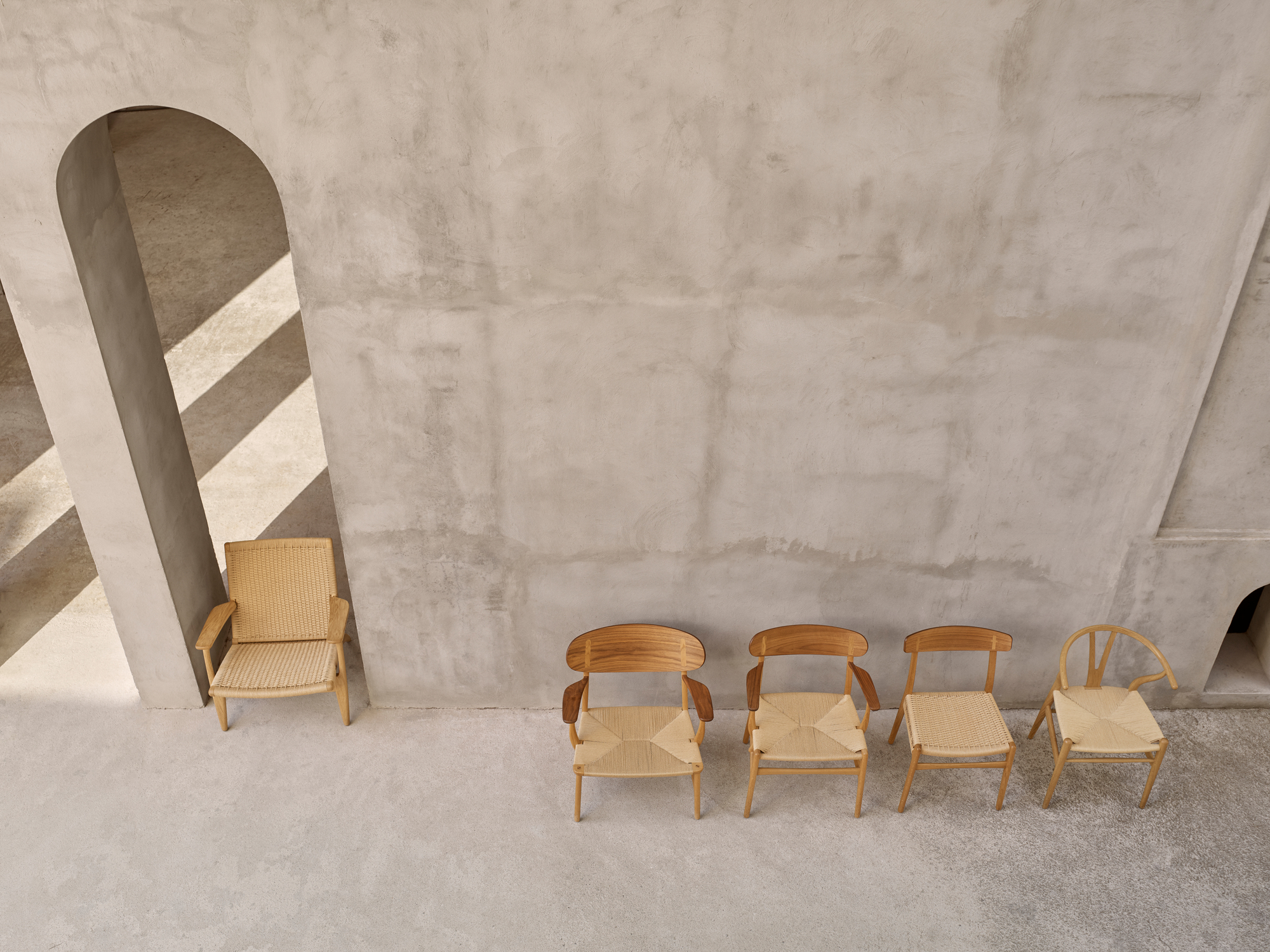 CH26 chaise en bois tresse naturelle/chêne savonné Carl Hansen &amp; Søn