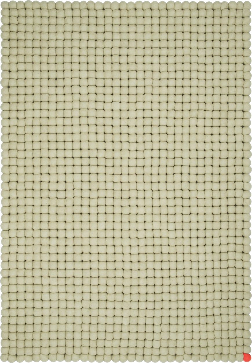 Big One Rectangulaire Tapis en feutre 140 x 200 cm myfelt Beige vert