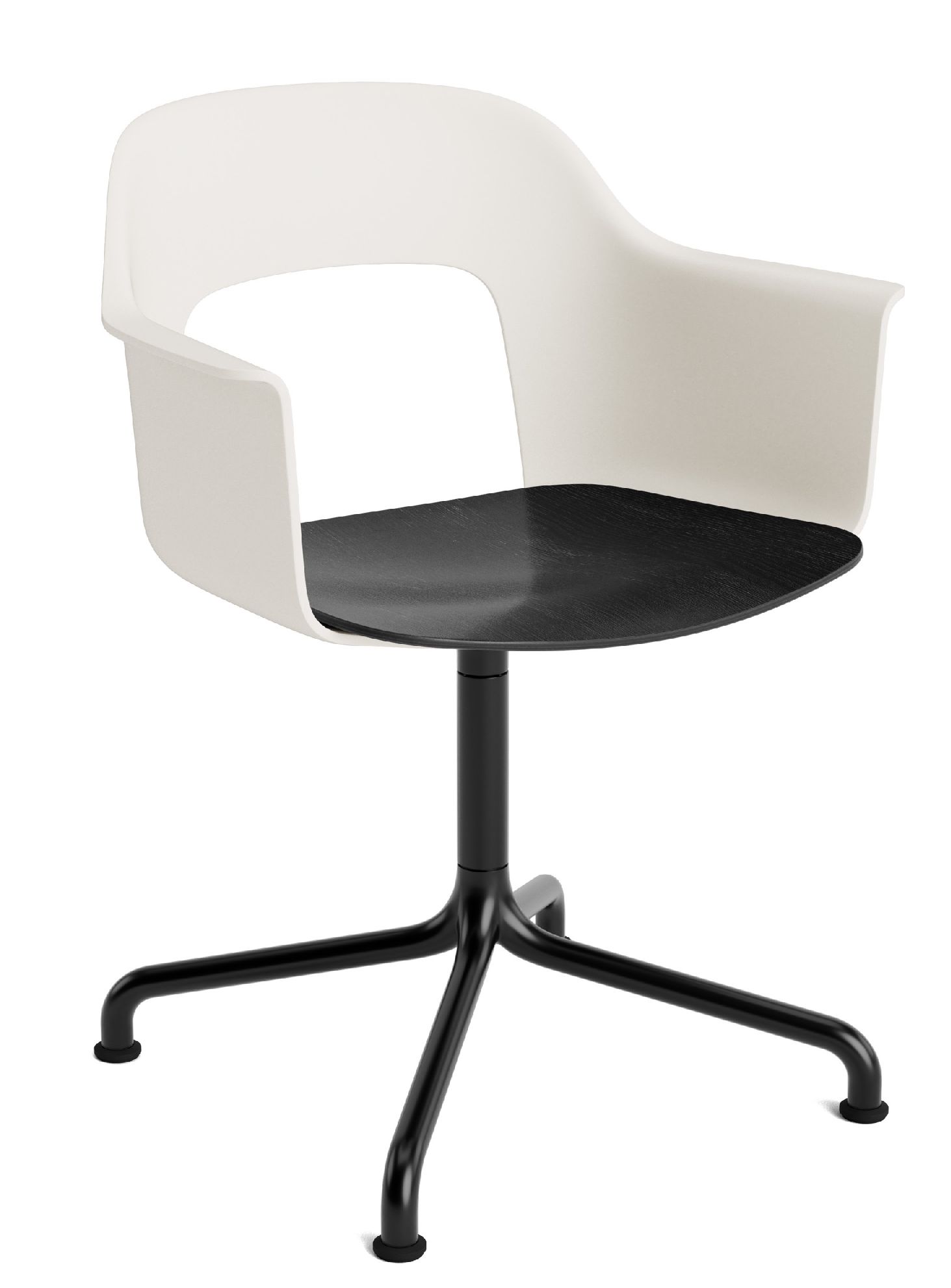 Layout Armchair 252 Fauteuil 4 pieds en étoile Pied pivotant avec base incurvée Hay  