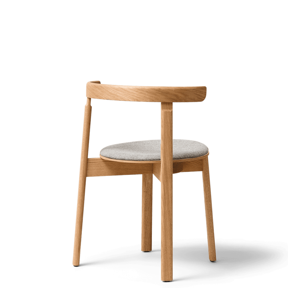 Chaise Lunar chêne avec coussin d'assise Form & Refine