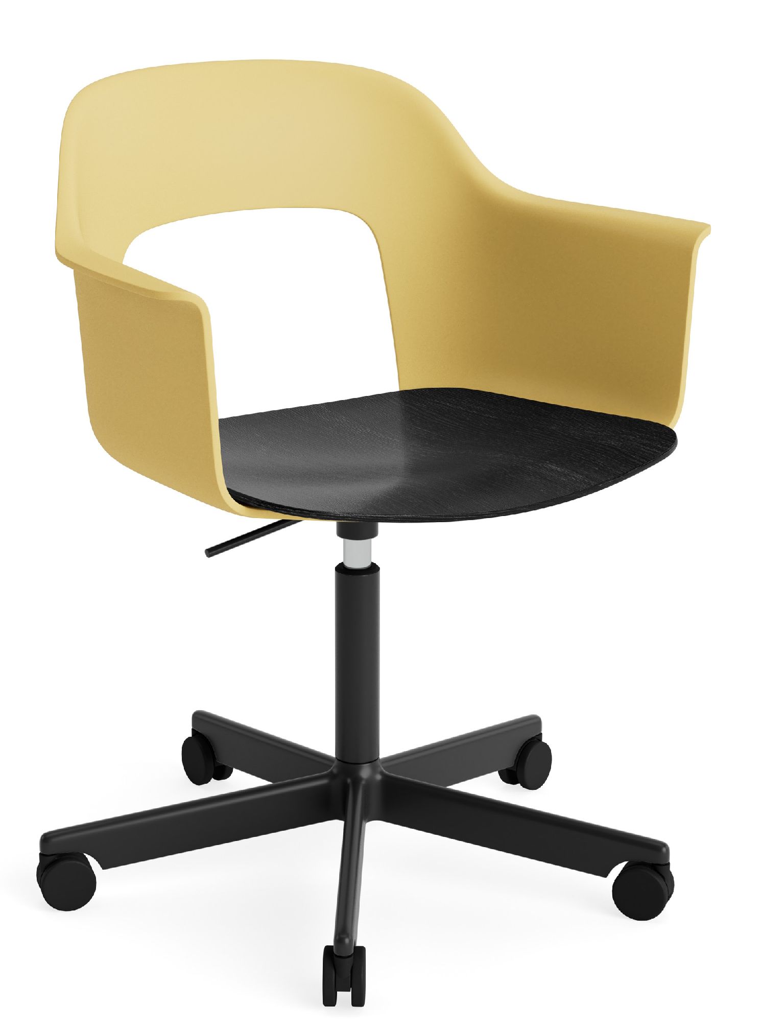 Layout Armchair 242 Fauteuil 4 pieds en étoile Vérin à gaz avec fonction pivotante Hay