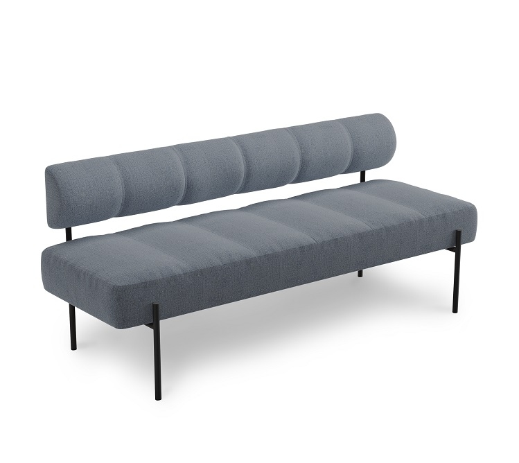 Daybe Esszimmersofa Northern Brusvik mit schwarzem Gestell, modernes Design für Esszimmer und Küche.