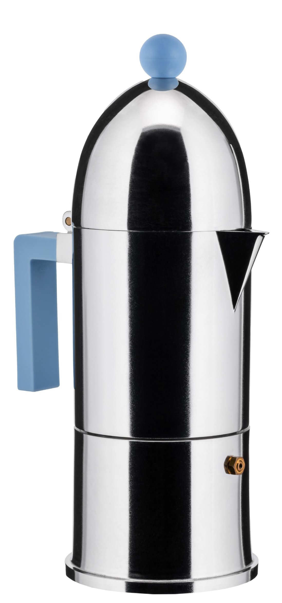 La Cupola 9095/6AZFM Cafetière espresso bleu clair Alessi