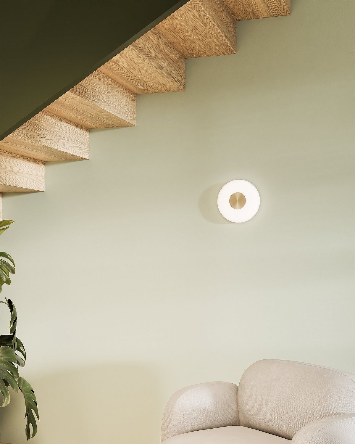 Glint Glass opal Wall lamp Applique murale Northern