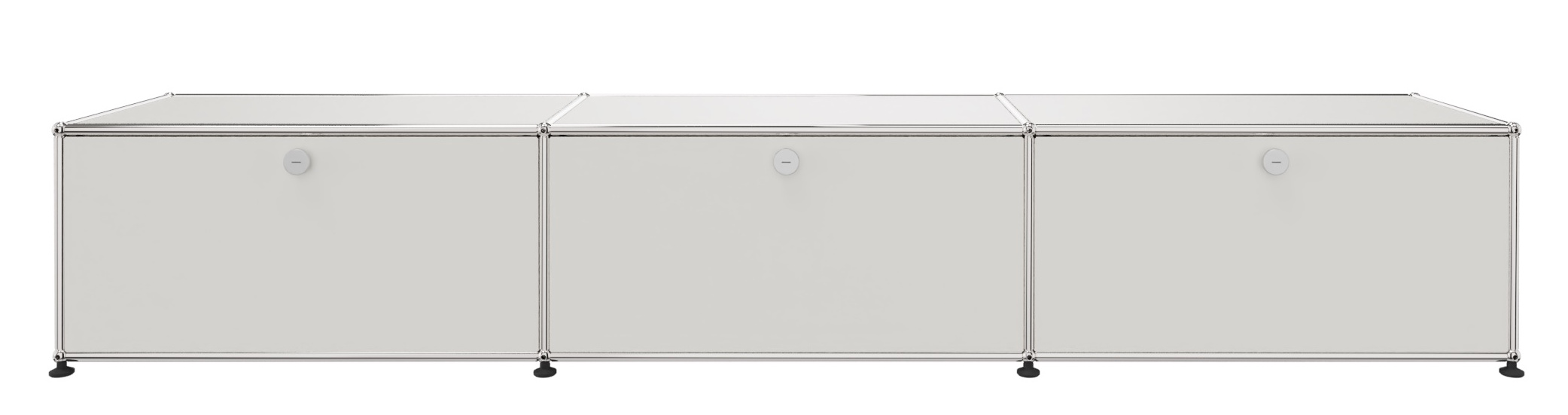 USM Haller Lowboard 3 Volets Blanc pur Blanc pur - FAST DELIVERY