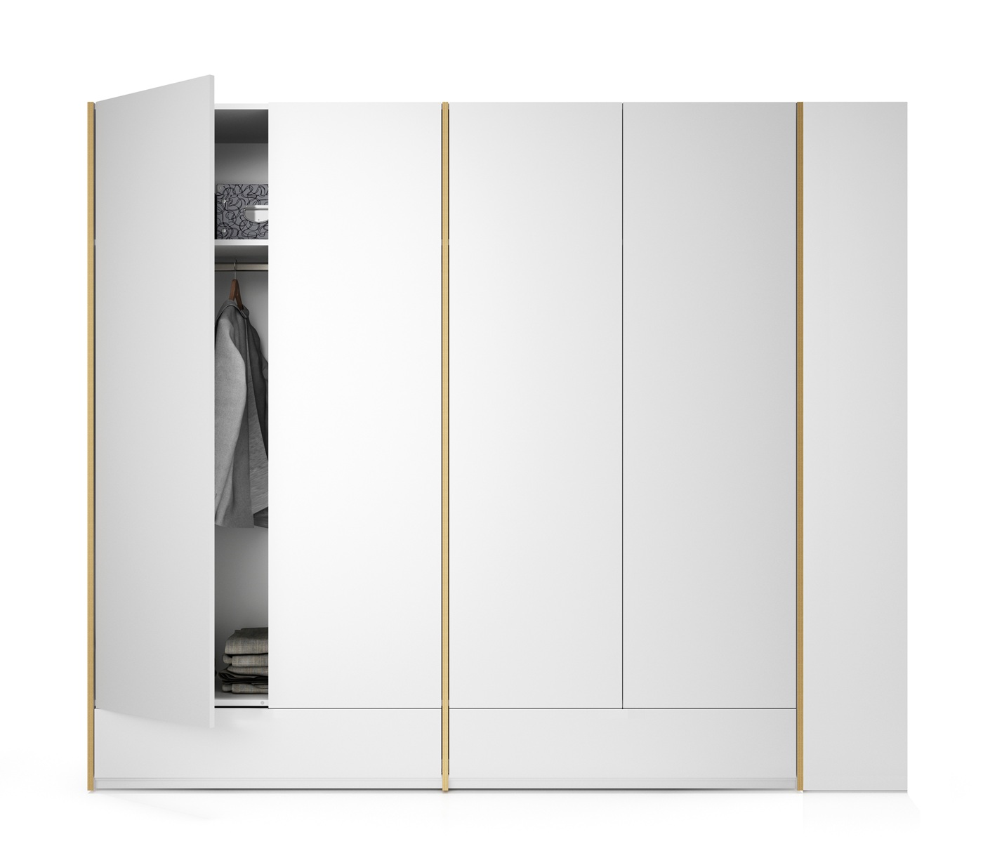 MODULAR PLUS Armoire Combinaison armoire double avec 2 tiroirs et armoire annexe à droite Müller Möbelwerkstätten