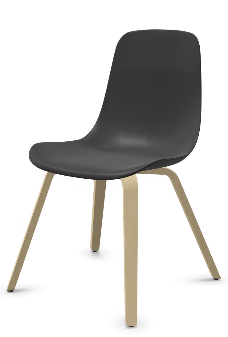 Chaise Elephantino structure en bois Kristalia