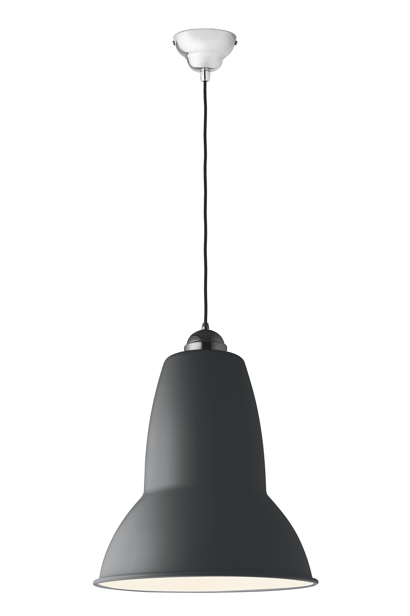 slate grey satiniert / Kabel schwarz