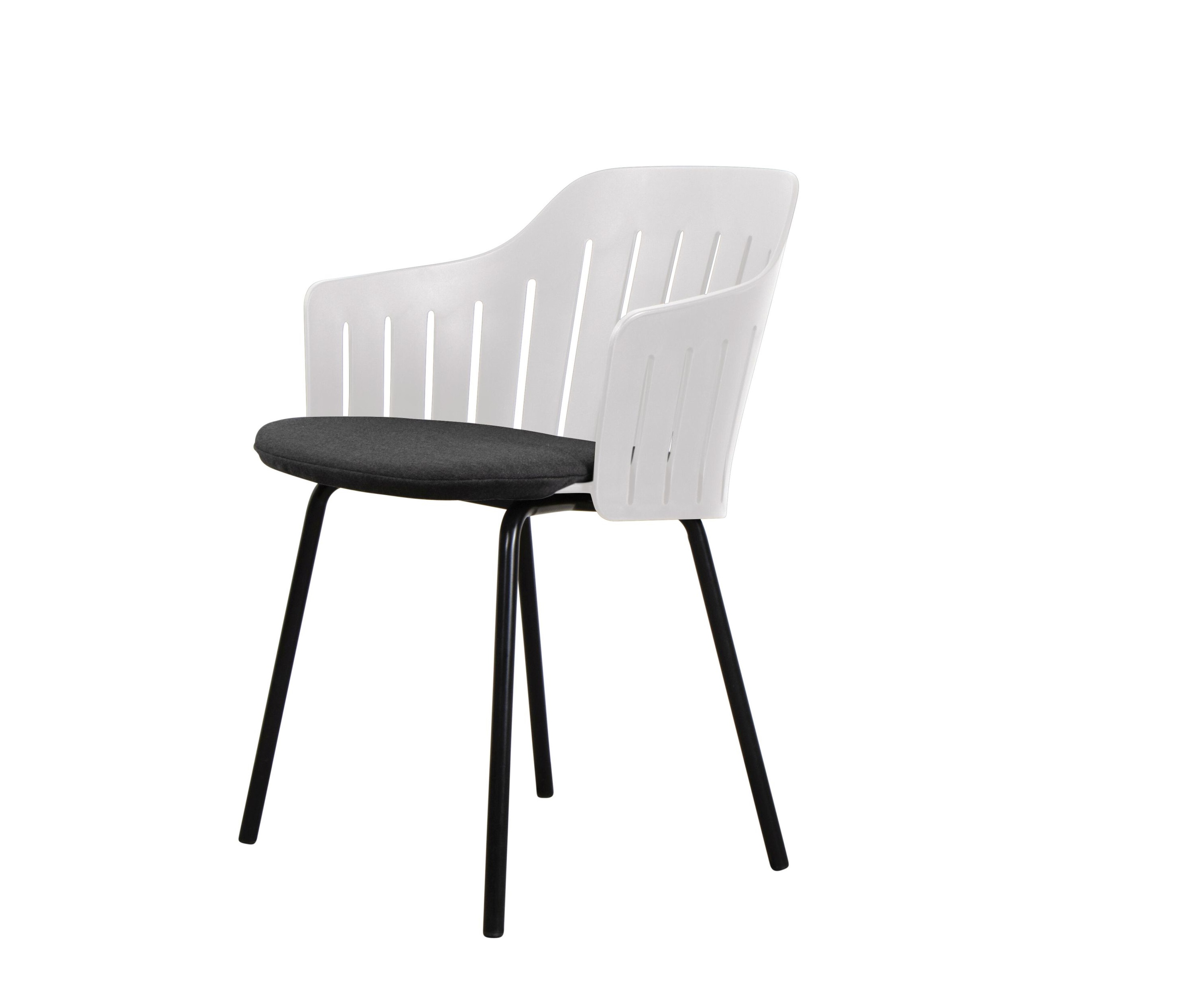 Choice Outdoor chaise structure acier 4 pieds blanc Cane-Line 