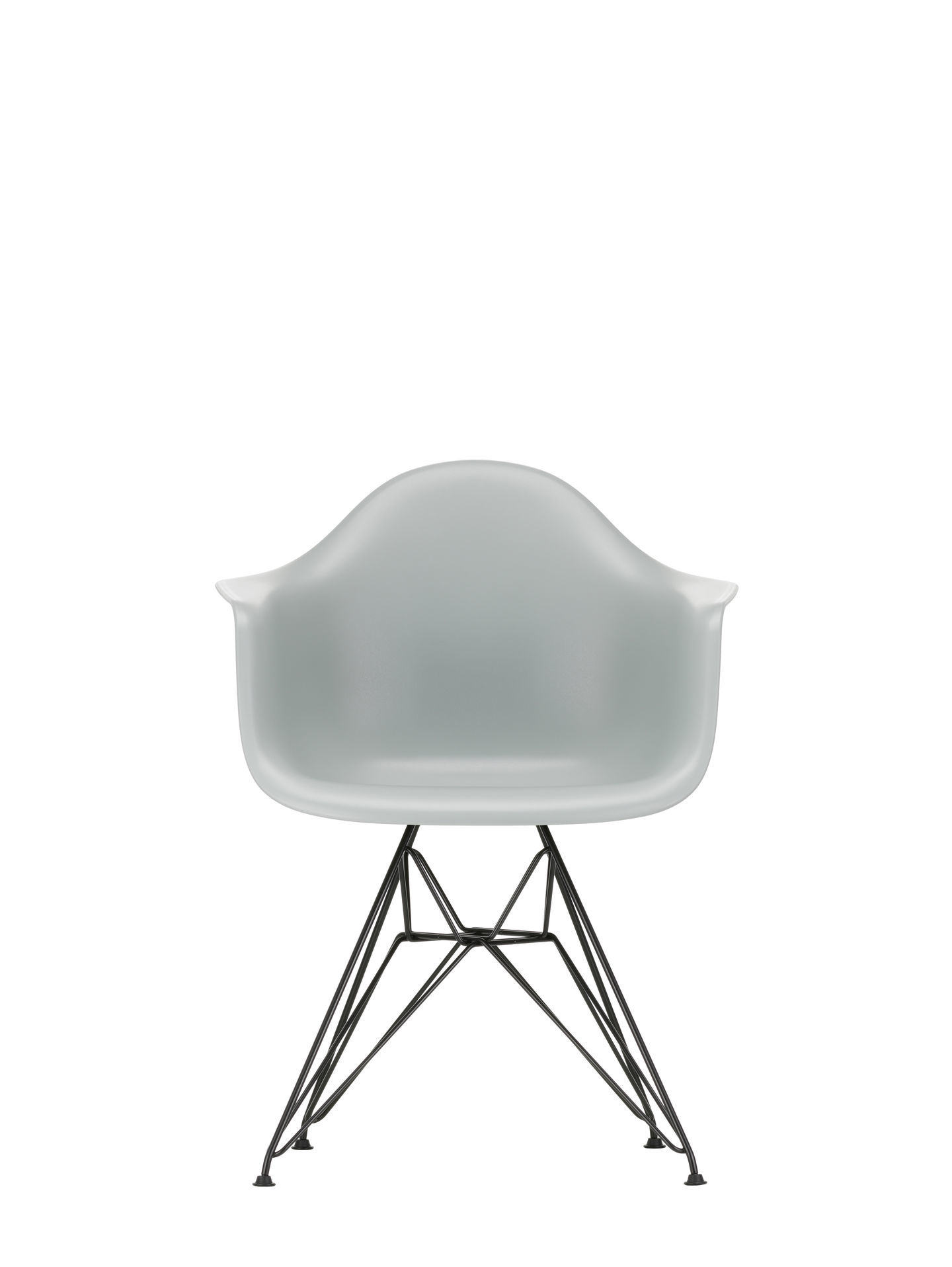 Eames Plastic Arm Chair DAR Chaise Vitra Noir - Sea blue