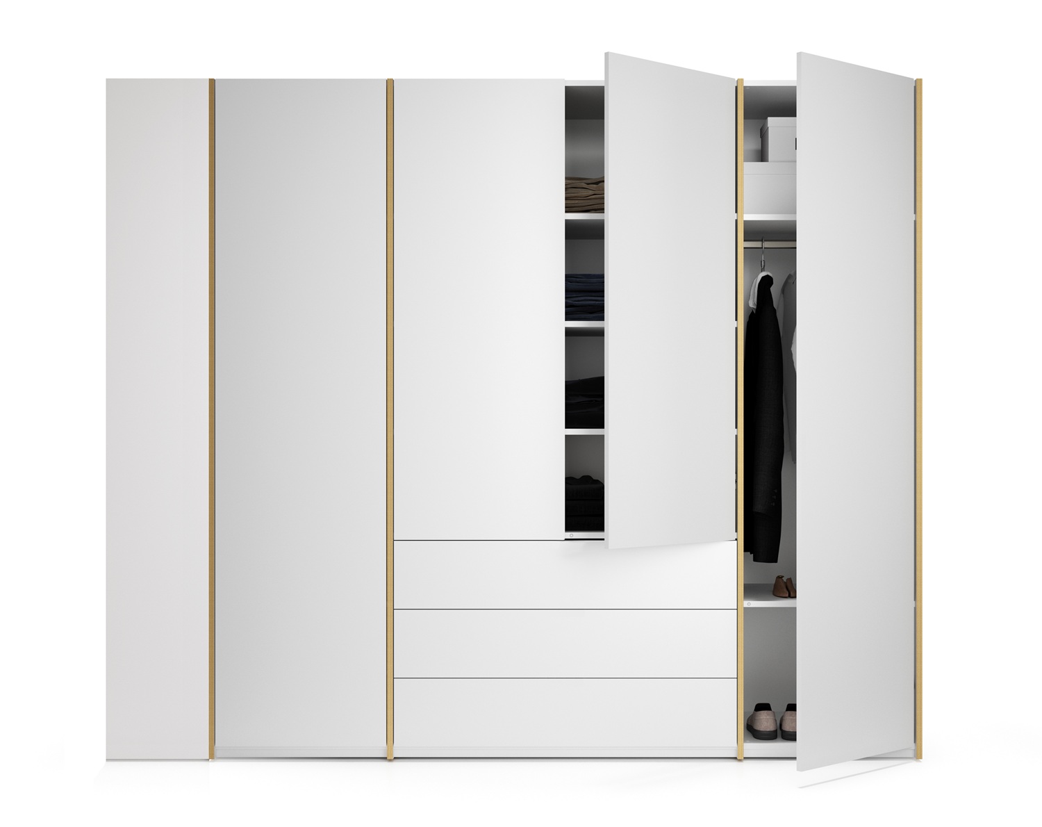 MODULAR PLUS Armoire Étagère supplémentaire Gauche Müller Möbelwerkstätten