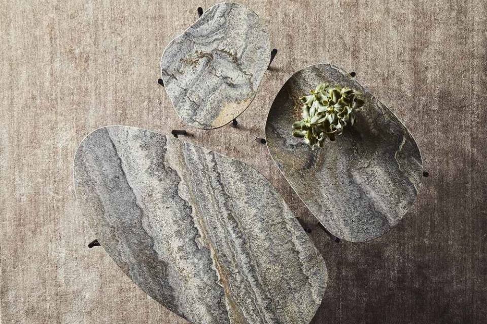 La Terra Ocassional table table basse GRANDE GRIS MELANGE Woud OFFRE SPECIALE